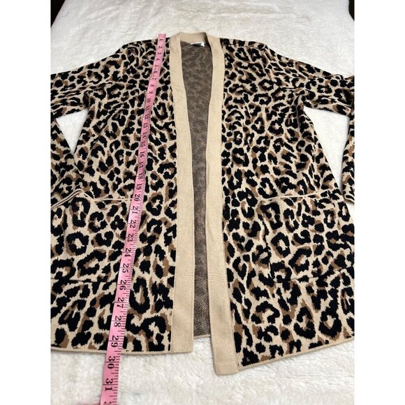 J Crew leopard print sweater cardigan women size small - Picture 3 of 5